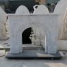 Buy cheap Marble Fireplace Surround White Stone Luxury Freestanding Fireplace Mante French Style Decorative Indoor from wholesalers