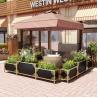 Buy cheap Outdoor luxury iron street combination flower planter box from wholesalers
