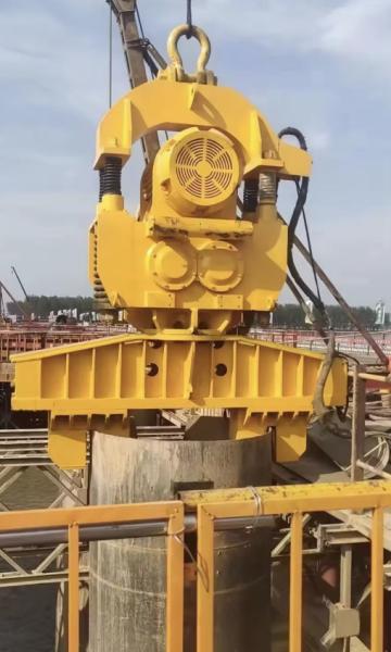 Buy cheap Crane Lifted Type Piling Machinery Electric Vibratory Pile Driving Hammers For Sale from wholesalers