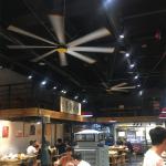 8FT Brushless Sliver Grey Industrial Ventilation Fan For Restaurant Warehouse