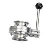 Buy cheap General Manual Sanitary Butterfly Valve for Milk Water Forged Stainless Steel 304 316 from wholesalers