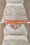 European style deep V-neck halter top ladies short paragraph bottoming openwork