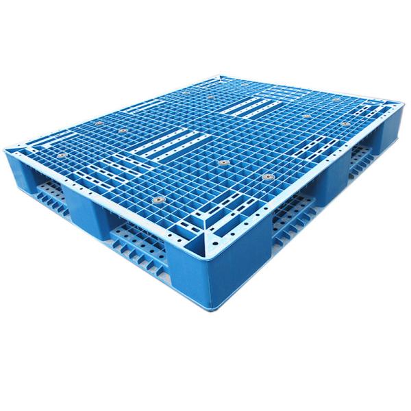 Buy cheap HDPE Recyclable Euro Plastic Pallet Blue Lightweight Moulded Pallets from wholesalers