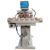 Buy cheap 50W Transfer Belt Pad Printer Machine Semi Auto 4 Color Pad Printer product