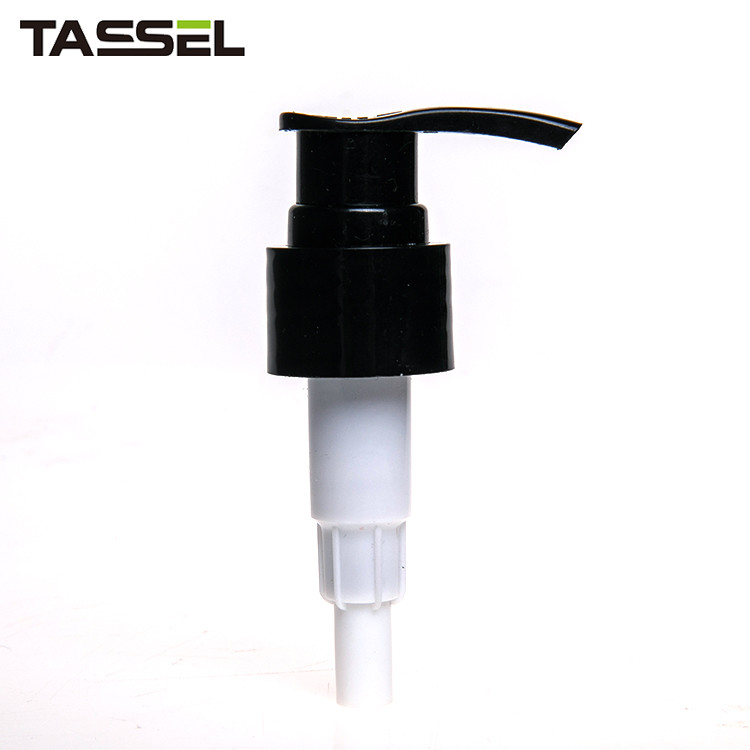 20/410 Black Ribbed Lotion Pump Top Lid 20mm 24mm 28mm