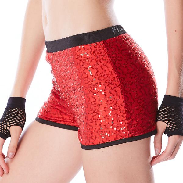 Buy cheap Metallic Edged Dance Wear Accessories Gym Sequin Dance Shorts For Sports Performance from wholesalers