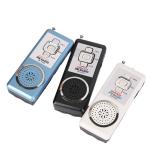Mini Flashlight Portable FM Speaker Radio Dry Battery Power Auto Scan Band