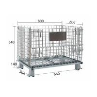 Buy cheap Heavy Duty Steel OEM Wire Mesh Storage Cage Large Capacity Warehouse product
