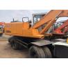 Buy cheap Used Excavator Machine hyundai 130W wheel excavator 2004 yellow Korea excavator 140W 150W from wholesalers