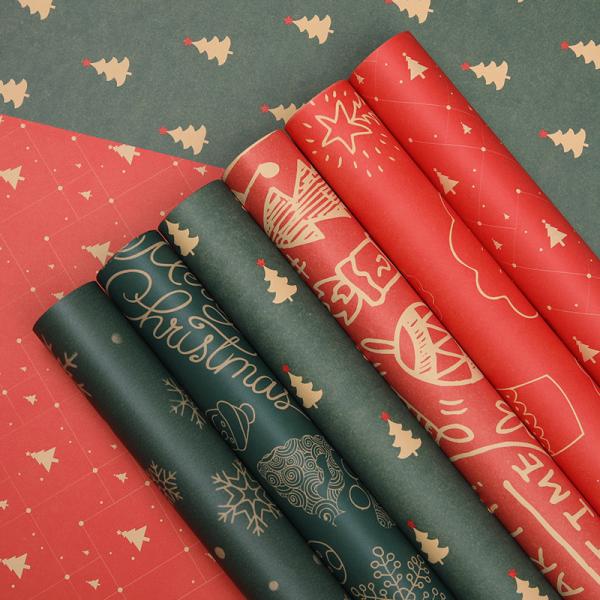 Buy cheap CMYK Compatible Gift Wrapping Paper With Matte Finish from wholesalers