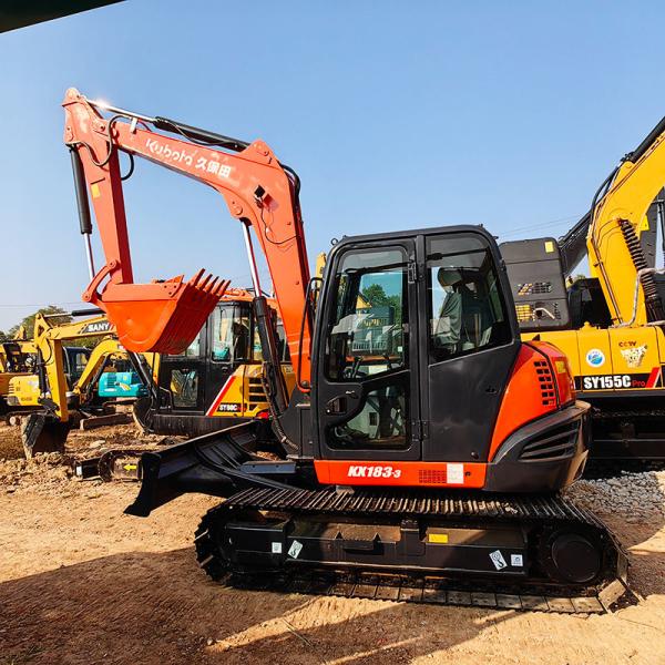 Buy cheap 8000kg Used Kubota Kx183 3 47.8kw Backhoe Excavator Digger Equipment from wholesalers