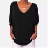 Buy cheap L XL XXL Bottoming Shirt ODM V Neck Dark Color Sexy Fall Ladies Stylish Tops from wholesalers