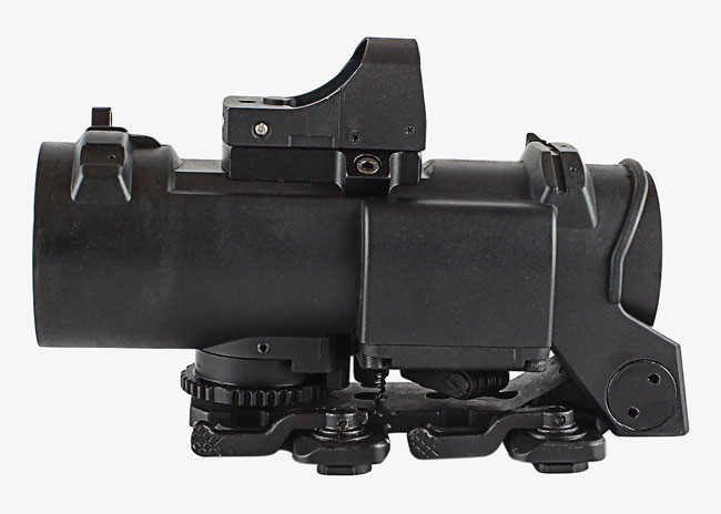 Metal 4 X3 2F Air Riflescope Tactical Hunting Scope Red Illuminated With Detachable Mini Red Dot Sight
