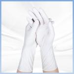 Hypoallergenic Disposable Hand Gloves White 9 Inches Non Toxic