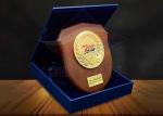 Square Custom Trophy Awards Wood Gift Box Package As Company Decorations