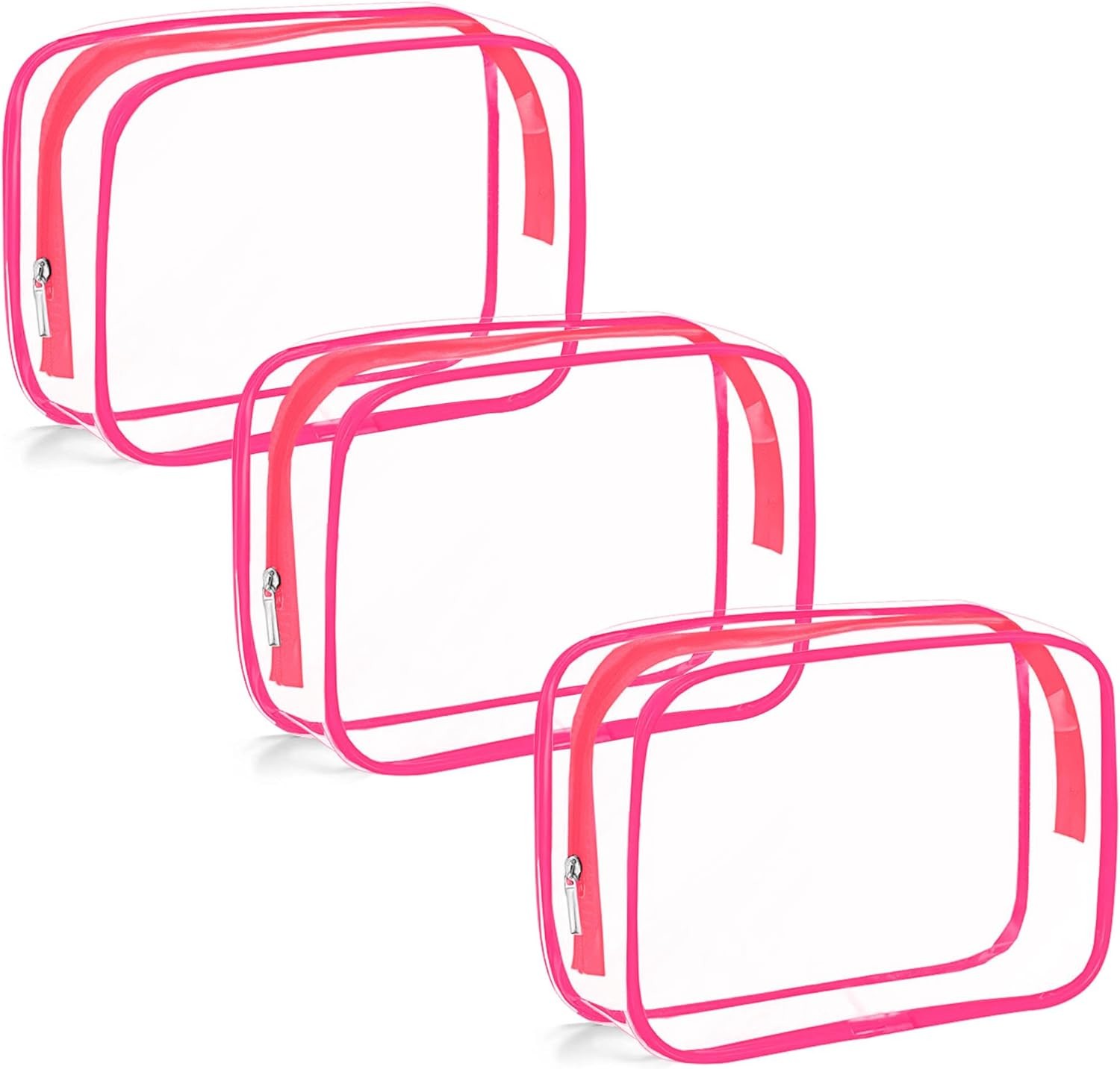 Pink Durable Soft Toiletry Bags Waterproof for Shockproof Protective & Storage