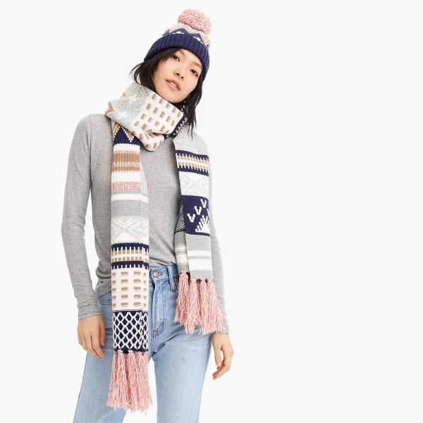 Buy cheap Cold Weather Girls Hat And Scarf Set , 60 / 40 Merino Wool / Nylon 3 In 1 Hat Scarf And Gloves from wholesalers