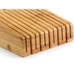 Natural Bamboo 15-Slot In Drawer Knife Block Organizer with Eco-Friendly