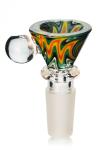 14mm Glass Water Bong Bowl 2 Inch Rasta Martini Bowl Piece