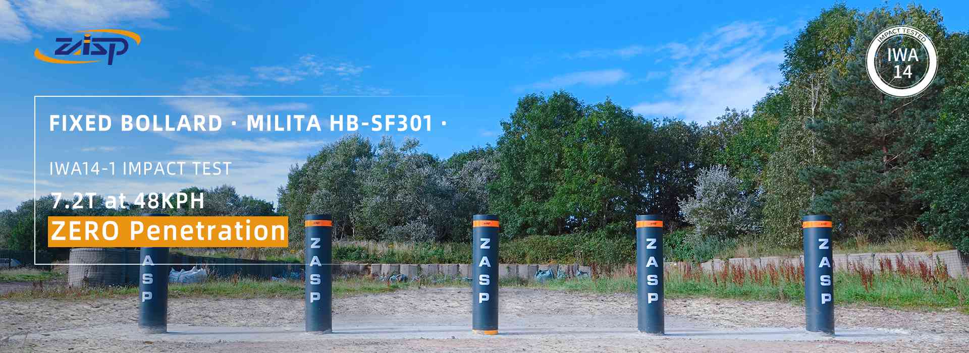 1000mm Height Anti Ram Bollards With IWA14-1 Certified Customized Color