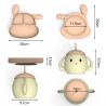 Buy cheap MHC Eco-Friendly Silicone Plate for Baby Feeding Travel 6-12 Months Weaning from wholesalers