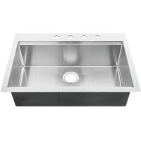 Buy cheap 33'' Hand Made Single Basin Sink 16 Gauge SUS304 Stainless Steel Material product