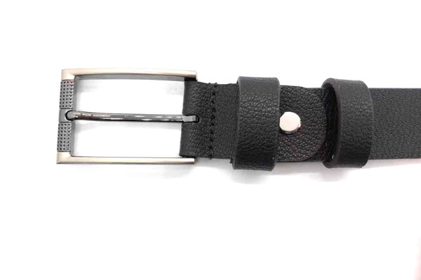 Single Prong Buckle Men 's Adjustable Leather Belts 1 3/8'' Trim To Fit