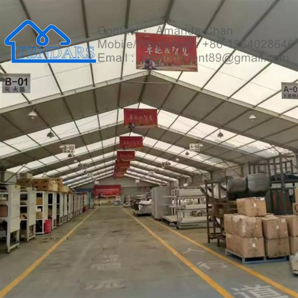 Buy cheap High Quality Factory Price Large Aluminum Frame White PVC Industrial Storage Tents from wholesalers