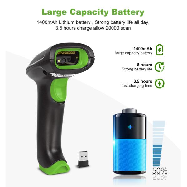 Low Price Scanners From Luckydoor Factory Qr Code Reader Wireless+BT Use with Thermal Printer