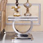 Modern Mirror Custom Stainless Steel Furniture Bedside Table For Living Room