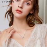 Stainless Steel 3 Circle Zircon Cylinder Pendant Necklaces Micro Insert Cubic