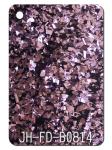 Irregular Black Bottom Large Glitter Acrylic Sheet 3-15mm 4 × 8 Single Side