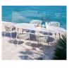 Buy cheap Villa Terrace Furniture Set Rattan Dining Table And Aluminium Chairs Fashion Style from wholesalers