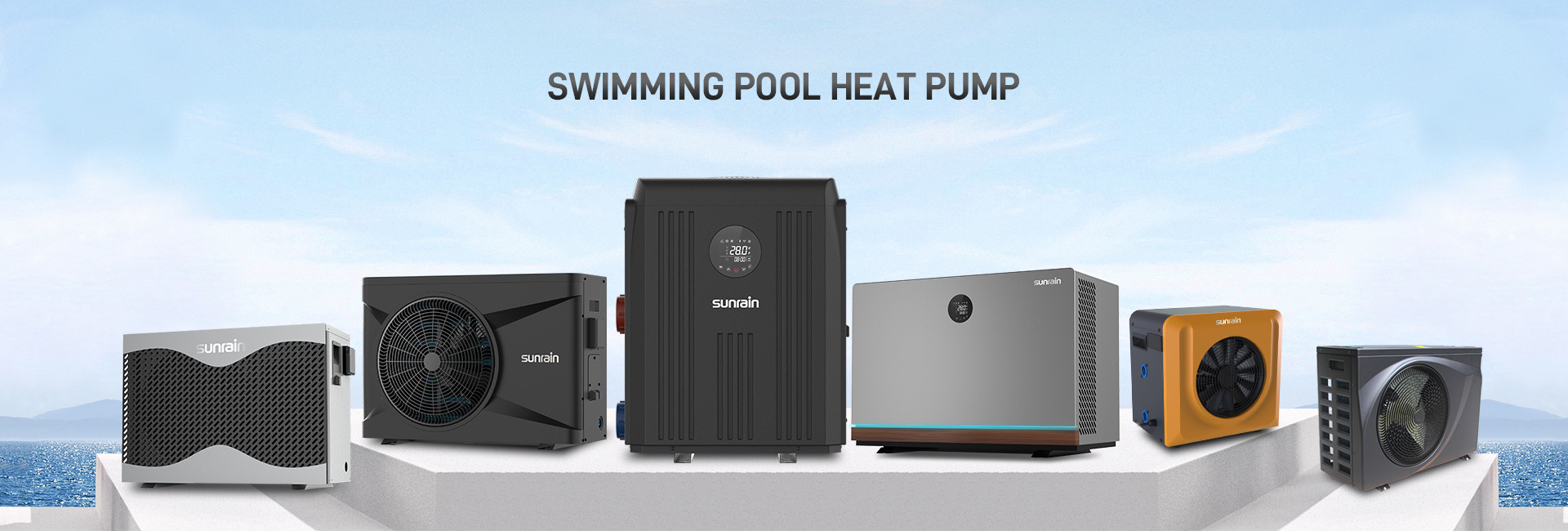 15.8 COP Swimming Pool Air Source Heat Pump Inverter 30KW Water Heating CE