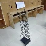 Customized Magazine Supermarket Display Racks Length 250mm Height 1310mm