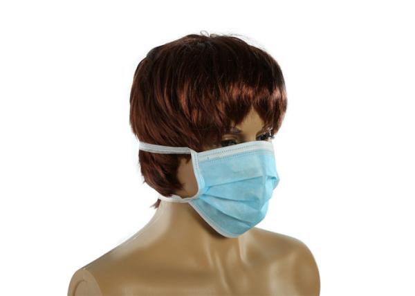 3 Ply Disposable Surgical Mask With Tie On Hospitals / Clinic / Health Center