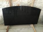 Heat Resistance Quartz Bathroom Vanity Tops Pure Black Quartz Solid Surface