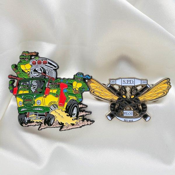 Metal 1.5in Soft Enamel Lapel Pins Badge Metal Hard Custom Metal Pin Badges