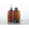 Buy cheap Brown 125ml Amber Square Pet Bottle With Cleanser Pump from wholesalers