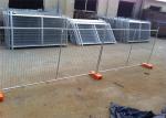 Portable Construction Fence , Construction Safety Fence Removable Various Colors