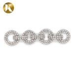 Fashion Elegant Crystal Bridal Shoe Clips 90mm*20mm Rhinestone Decoration