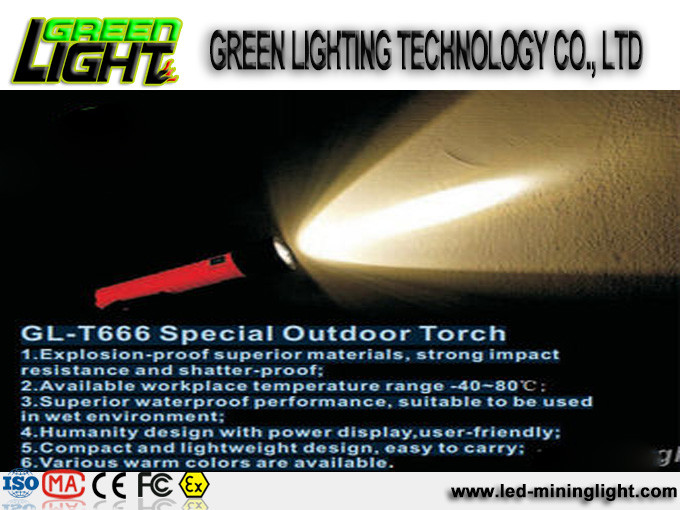 PC IP68 1300lum 25000lux 10W Explosion Proof Torches