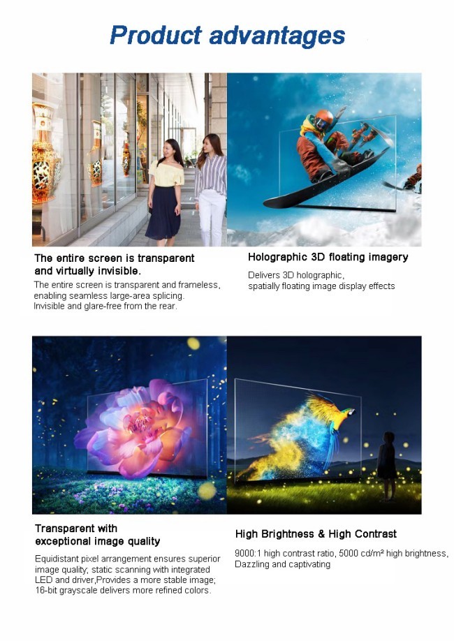 Customized New Technology P3.9 P7.8 1920HZ P10 Full Color HD Advertising Indoor Display Video LED Screen Transparent Glass