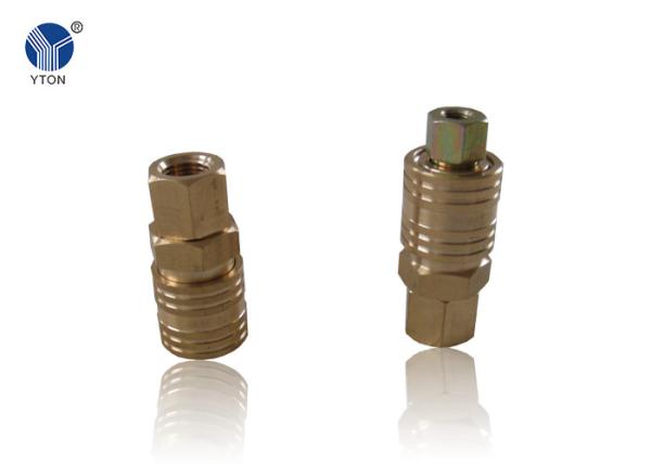 Buy cheap Golden / Silver Color Metal Pipe Joints , Pipe Quick Connect Different Size from wholesalers
