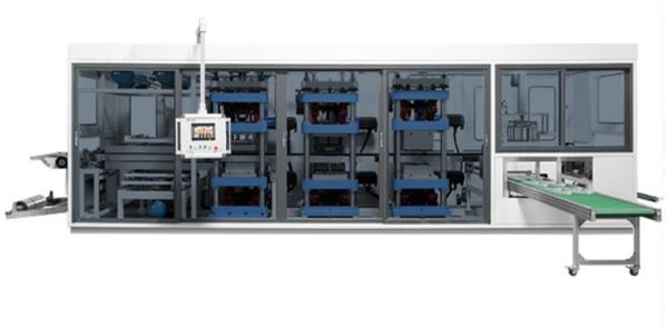 TTF-AF Plastic Thermoforming Machine , Automatic Vacuum Forming Machine Four
