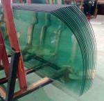 Top Grade Fine Polished Edge Tempered Curved Glass for Hall and Mall Application