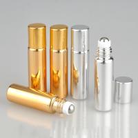 Buy cheap 10ml 6ml Empty Aromatherapy Roller Bottles Silver Coating Anti UV product