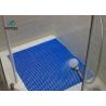 Buy cheap Eco - Friendly Anti Slip Bathroom Floor Mats Hollow Shiny Fashion Blue Color from wholesalers