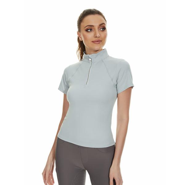 Buy cheap Gray Nylon Horse Riding Base Layer Women Eco Friendly Equestrian Clothing from wholesalers
