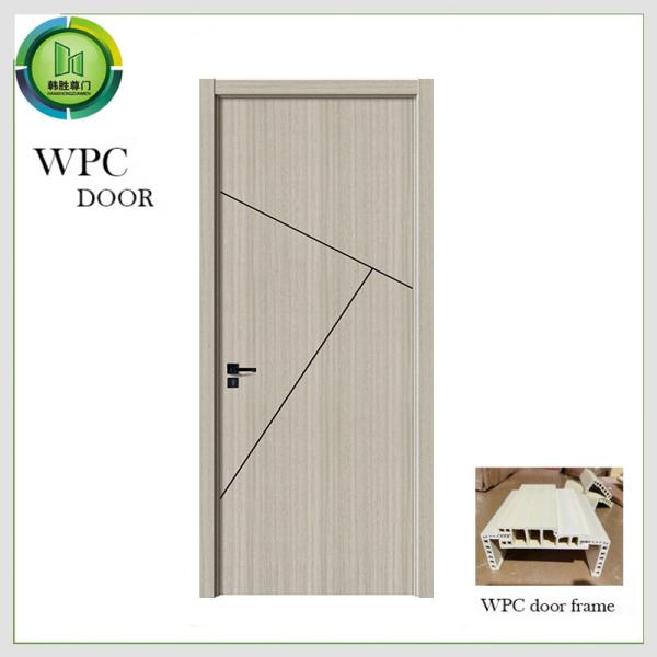 Buy cheap WPC PVC Wood Door , Fire Retardant Soundproof Solid Wood Entry Doors from wholesalers